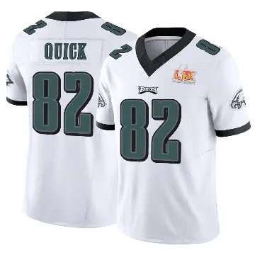 ＃82 Youth Mike Quick White Limited Philadelphia Eagles Vapor F.U.S.E. Super Bowl LIX Jersey