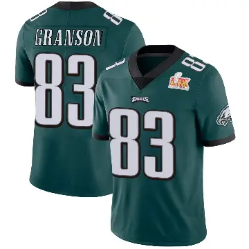 ＃83 Youth Kylen Granson Green Limited Philadelphia Eagles Midnight Team Color Vapor Untouchable Super Bowl LIX Jersey
