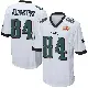 ＃84 Men's E.J. Jenkins White Game Philadelphia Eagles Super Bowl LIX Jersey