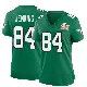 ＃84 Women's E.J. Jenkins Green Game Philadelphia Eagles Kelly Alternate Super Bowl LIX Jersey