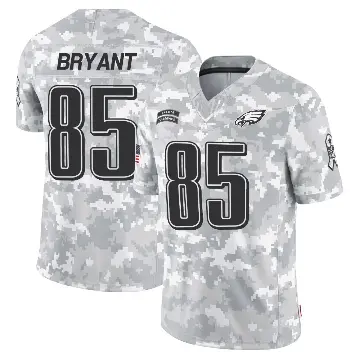 ＃85 Men's Harrison Bryant Arctic Camo Limited Philadelphia Eagles 2024 Salute to Service Jersey