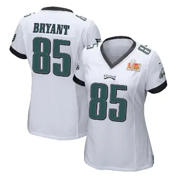 ＃85 Women's Harrison Bryant White Game Philadelphia Eagles Super Bowl LIX Jersey