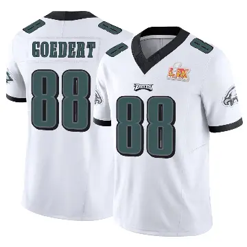 ＃88 Men's Dallas Goedert White Limited Philadelphia Eagles Vapor F.U.S.E. Super Bowl LIX Jersey