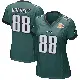 ＃88 Women's Dallas Goedert Green Game Philadelphia Eagles Team Color Super Bowl LIX Jersey