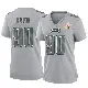 ＃90 Women's Jordan Davis Gray Game Philadelphia Eagles Atmosphere Fashion Super Bowl LIX Jersey