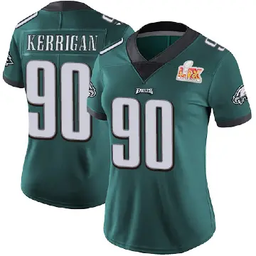 ＃90 Women's Ryan Kerrigan Green Limited Philadelphia Eagles Midnight Team Color Vapor Untouchable Super Bowl LIX Jersey