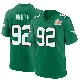 ＃92 Men's Reggie White Green Game Philadelphia Eagles Kelly Alternate Super Bowl LIX Jersey