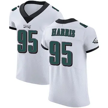＃95 Men's Charles Harris White Elite Philadelphia Eagles Vapor Untouchable Jersey