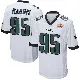 ＃95 Men's Charles Harris White Game Philadelphia Eagles Super Bowl LIX Jersey