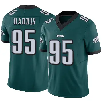 ＃95 Youth Charles Harris Green Limited Philadelphia Eagles Vapor F.U.S.E. Jersey