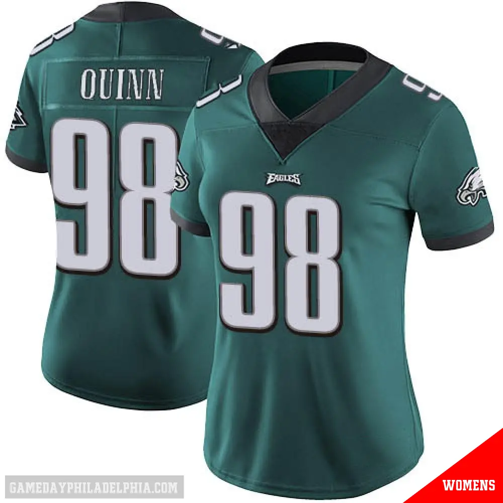 ＃98 Women's Robert Quinn Green Limited Philadelphia Eagles Midnight Team Color Vapor Untouchable Jersey