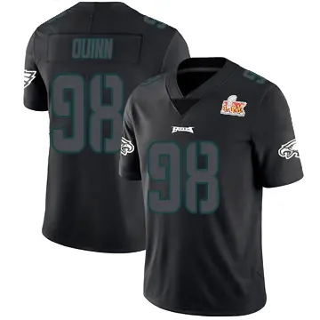 ＃98 Youth Robert Quinn Black Impact Limited Philadelphia Eagles Super Bowl LIX Jersey